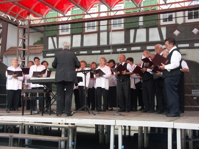 07.06.2009: Chor beim Maifest in Zwingenberg